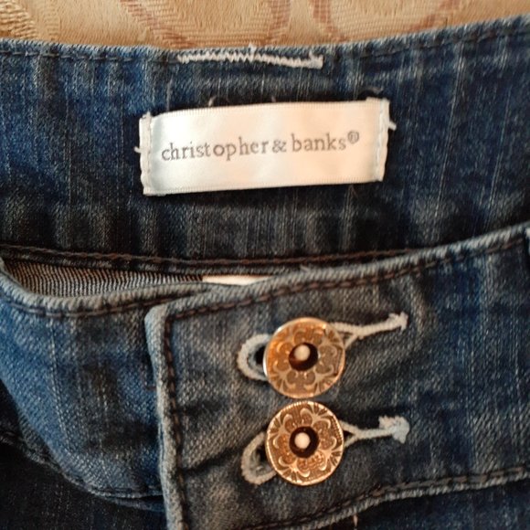 Christopher & Banks Women's Straight Modern Jeans - Size 6 short - Picture 8 of 10
